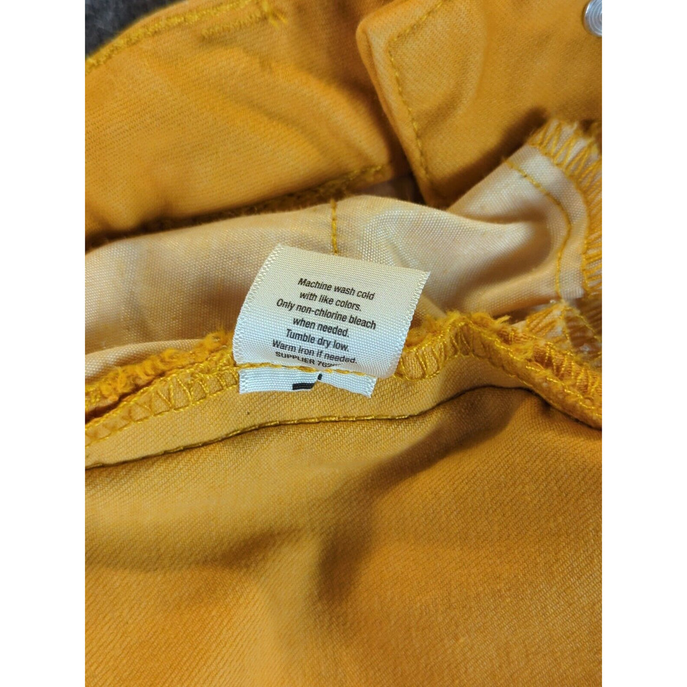 A.N.A A New Approach Jeans Womens 10 Yellow Skinny Ankle Stretch Cotton - Picture 8 of 9